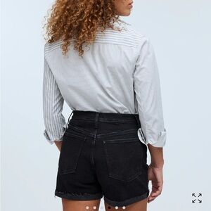 Madewell high rise Charcoal Jean denim   cut off Shorts size 31 99%cotton